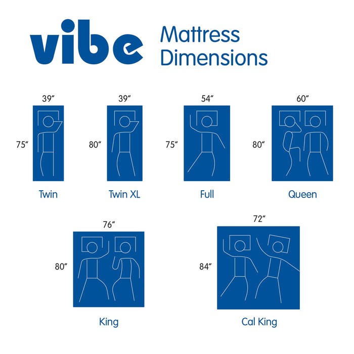 Vibe Gel Memory Foam Mattress, #7B8