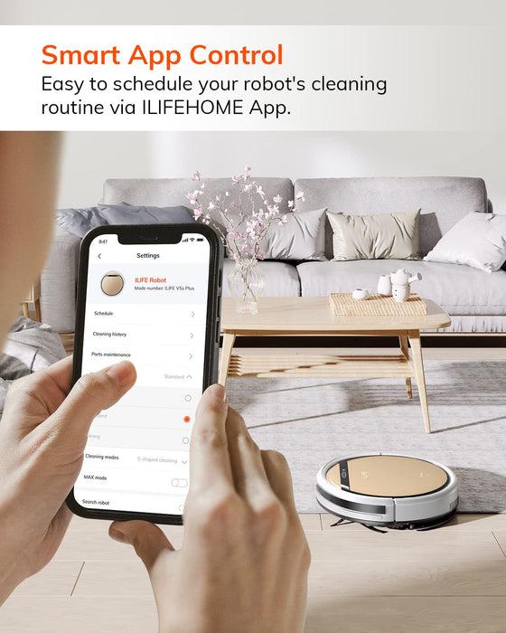 ILIFE V5s Plus Robot Vacuum and Mop Combo, #E24