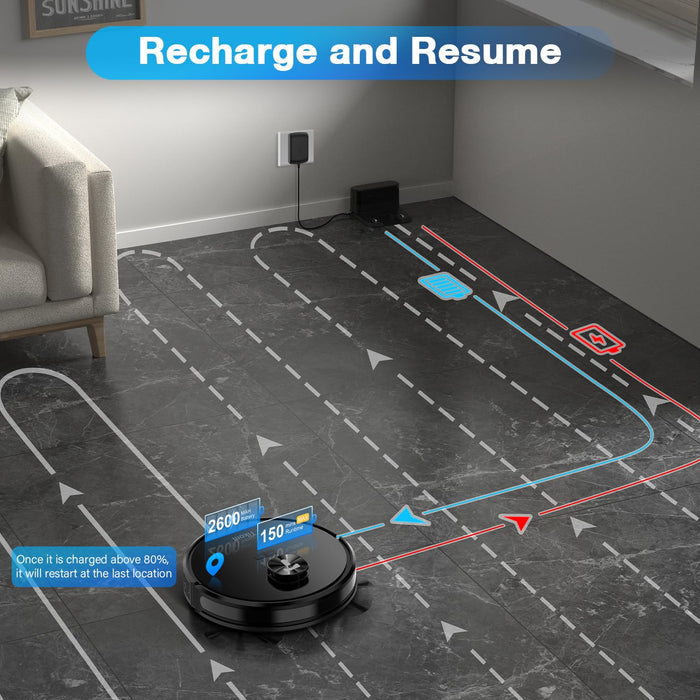 Tikom L9000 Robot Vacuum and Mop Combo, #E20