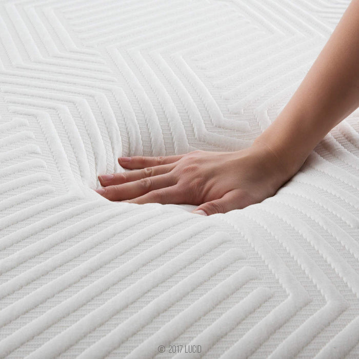 LUCID 12 Inch Latex Hybrid Mattress #7G1