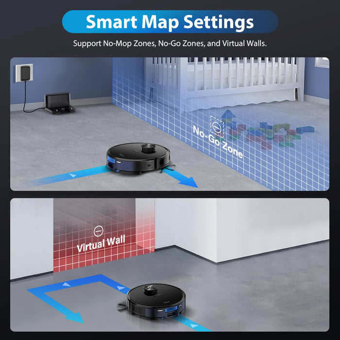 Tikom L9000 Robot Vacuum and Mop Combo, #E20