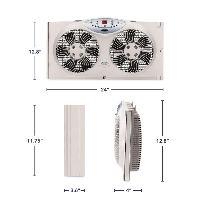 Bionaire 8.5" Twin Window Fan #8F3