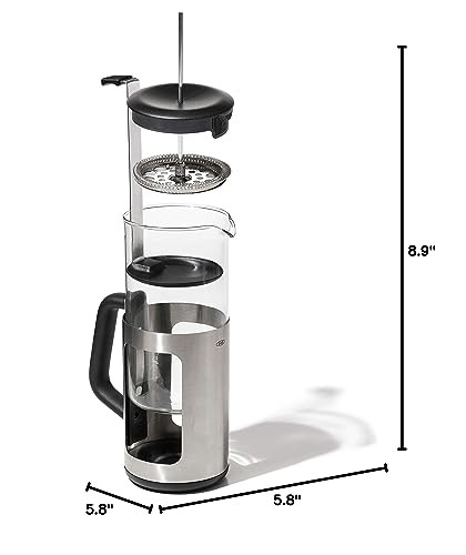 OXO Brew Stainless Steel French Press Coffee Maker #12A17