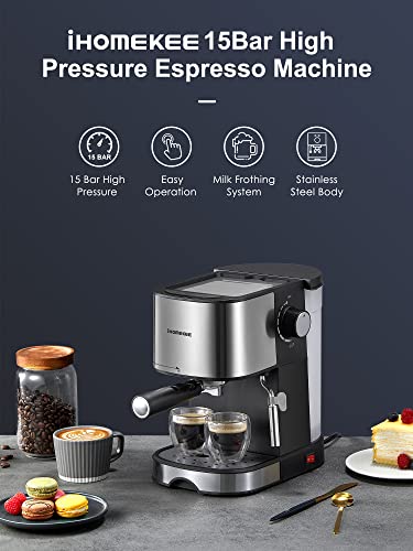 Ihomekee Espresso Machine 15 Bar Pump Pressure #13A19