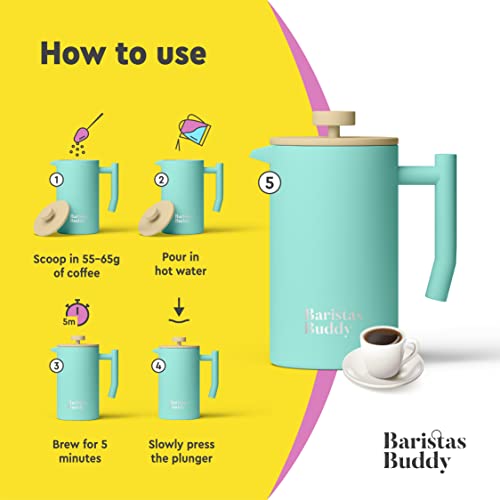 BaristasBuddy French Press Coffee Maker #12A5