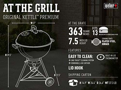 Weber Original Kettle Premium Charcoal Grill #5H1