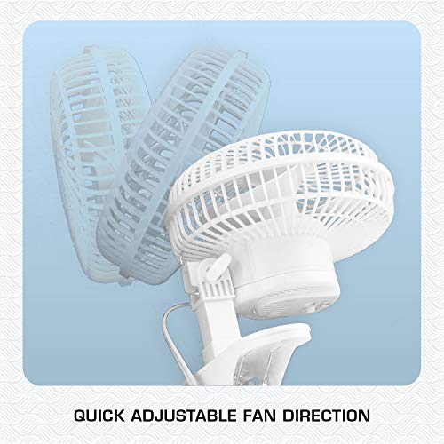 Hurricane Classic 6 Inch Clip Fan - Portable Fan #8B