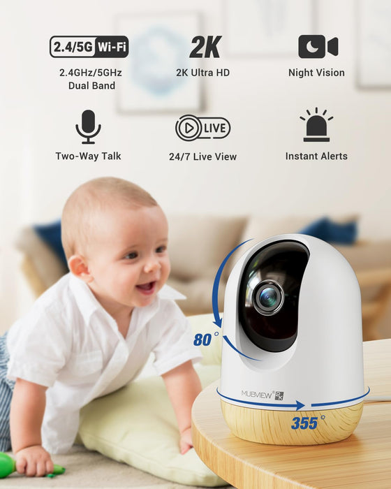 MUBVIEW 5G WiFi Indoor Baby Monitor #16A10