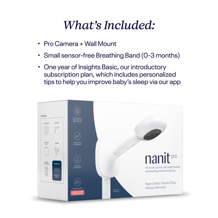 Nanit Pro Smart Baby Monitor & Wall Mount #16A3
