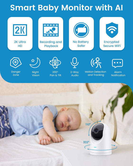 Baby Monitor - 2K Ultra HD Video Baby Monitor #16A15