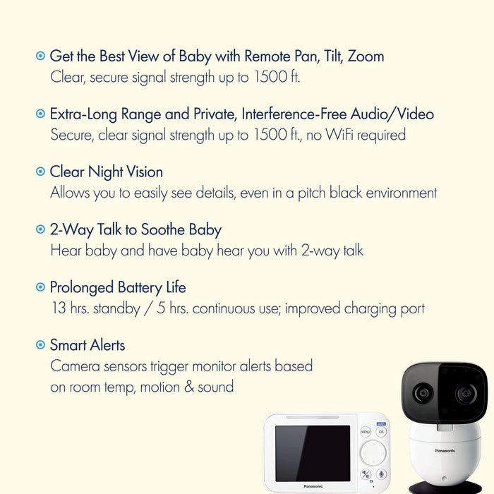 Panasonic Baby Monitor with Camera and Audio #16A9